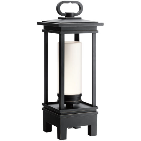 Elstead Kichler South Lampe portative d'extérieur à DEL intégrée, bronze frotté, 3000K, IP44