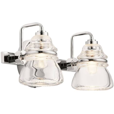 Elstead Kichler Talland Applique Salle de Bain Chrome Poli, IP44