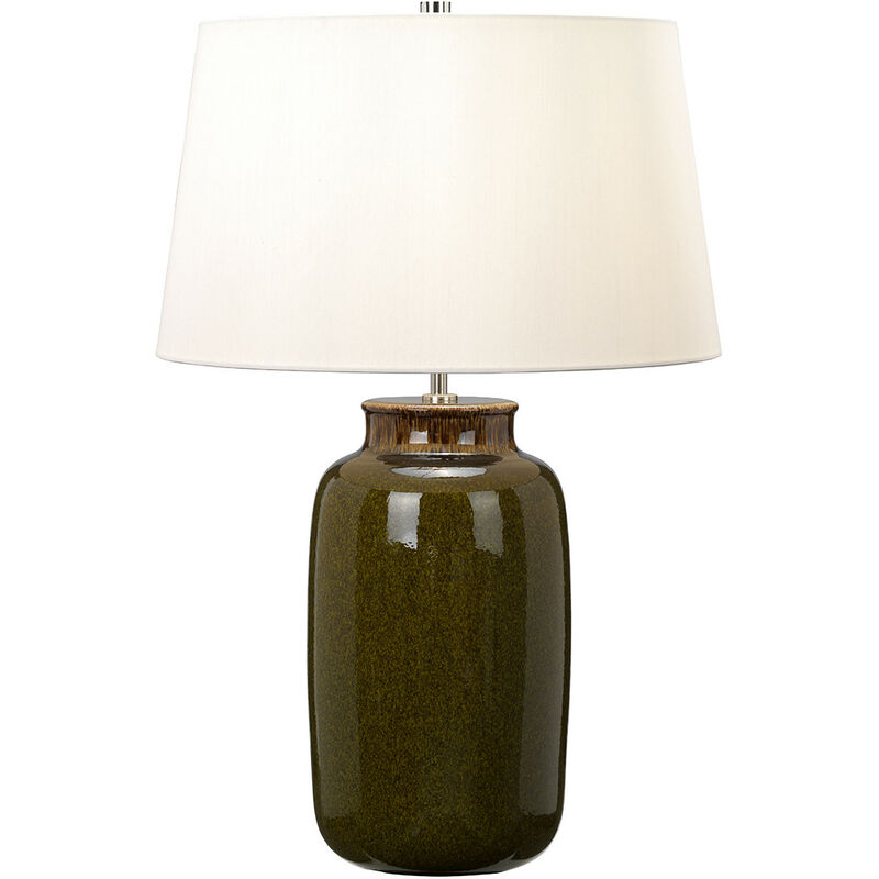 

Kingston Vale - Lámpara de mesa 1 luz Cerámica, E27 - Elstead
