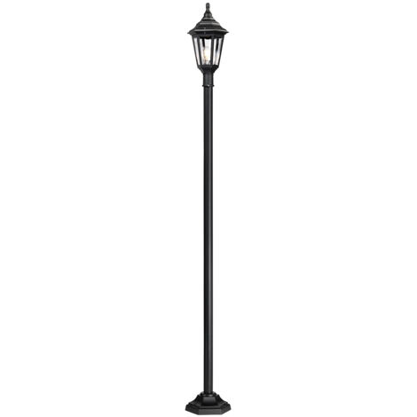 Elstead Kinsale - 1 Licht Außenlaternenpfahl Schwarz IP43, E27