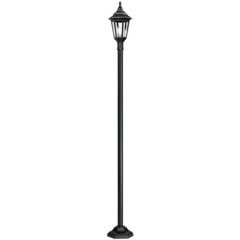 Elstead Kinsale - Lampadaire extérieur 1 lumière noir IP43, E27