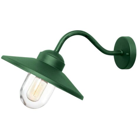 Elstead Klampenborg Lanterne Murale Extérieure 1 Lumière Vert Sapin IP44
