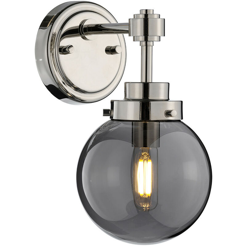 Elstead - Kula 1 Light Wall Light, Polished Nickel, E14