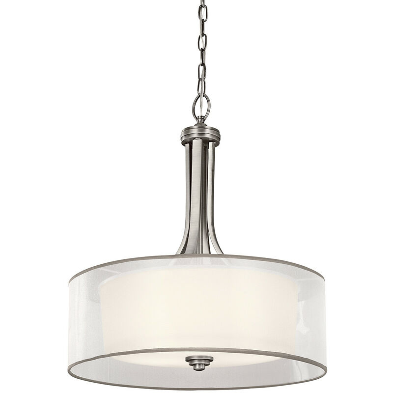 Elstead - Lacey 4 Light Large Pendant, Antique Pewter, E27