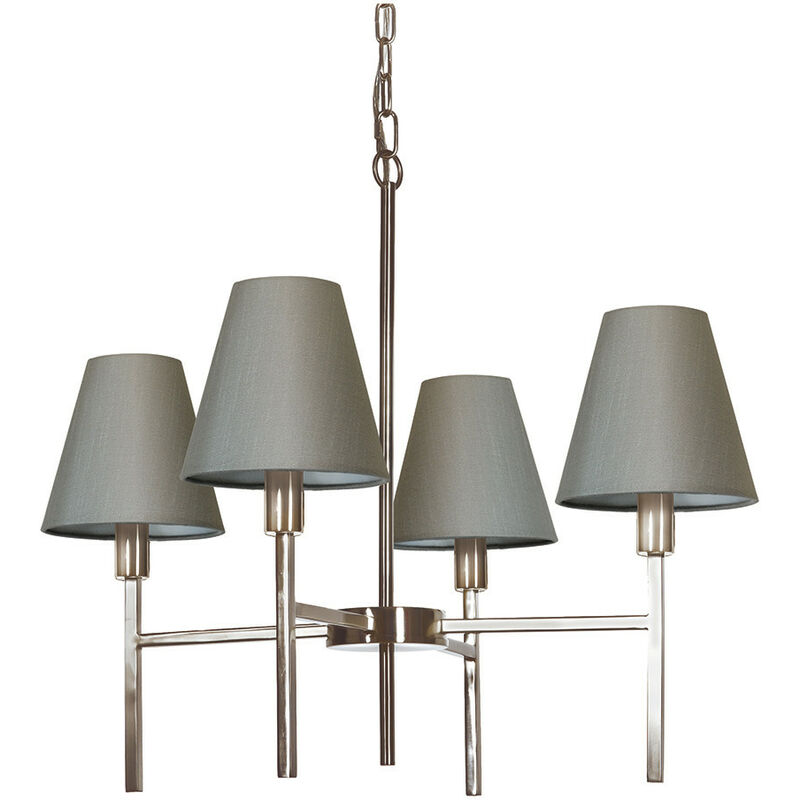 Lampadario a 4 luci con paralume grigio - Elstead