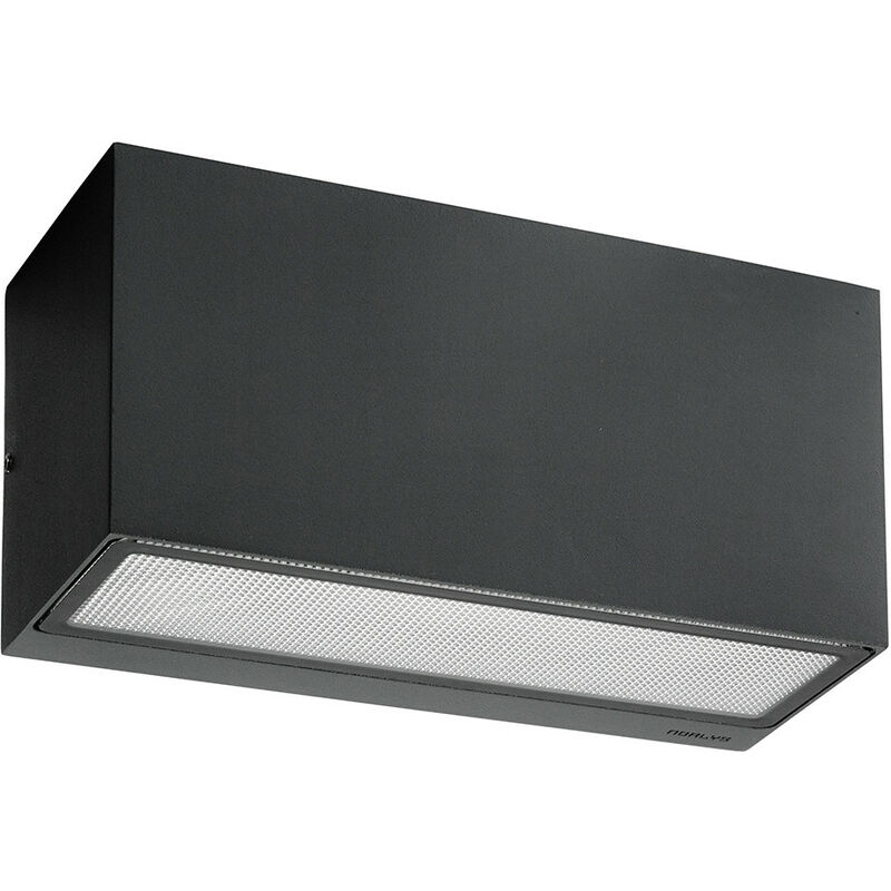 Lanterna a Parete Up / Down 1 Luce da Esterno Grafite IP65, E27 - Elstead