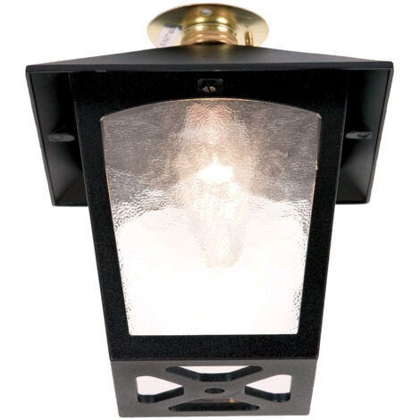 Elstead - Lanterna da Soffitto a Filo da Esterno 1 Luce Nera