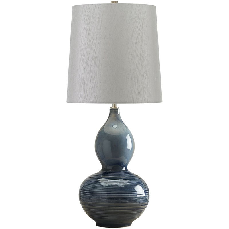 Lapis Gourd - 1 Light Table Lamp Blue, E27 - Elstead