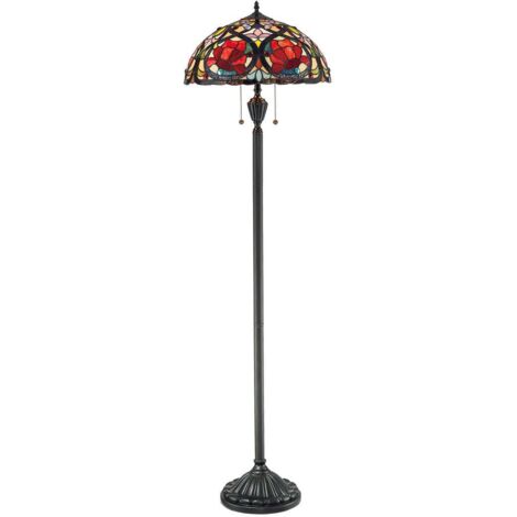 Elstead Larissa - Lampadaire à 2 Lumières Vintage Bronze, E27