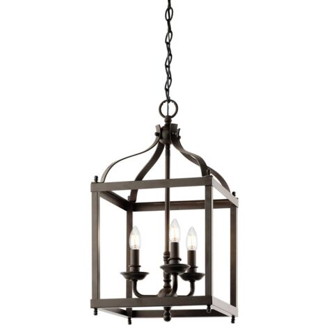Elstead Larkin - 3 Light Medium Deckenanhänger Olde Bronze, E14