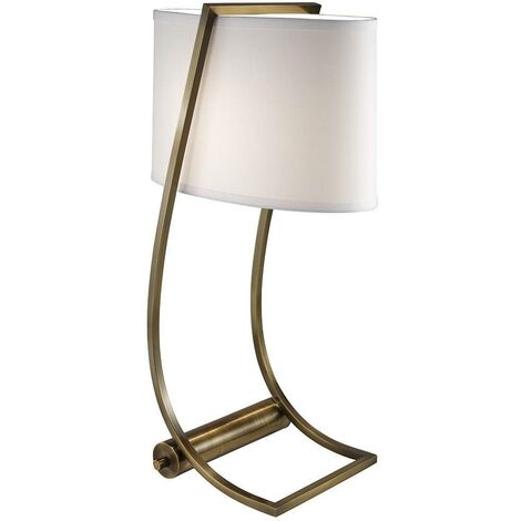 main image of "Elstead Lex - 1 Light Table Lamp Brass, E27"