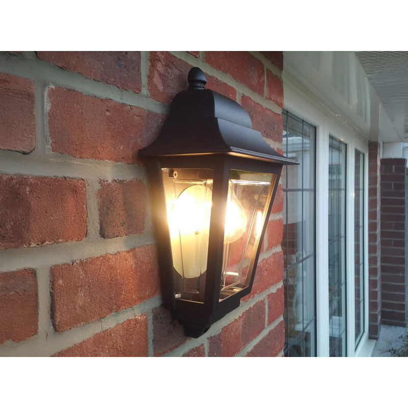 Elstead - Außenwandleuchte Deco-lane Höhe 32, 5cm Halbschale Mit Reflektierender Rückwand