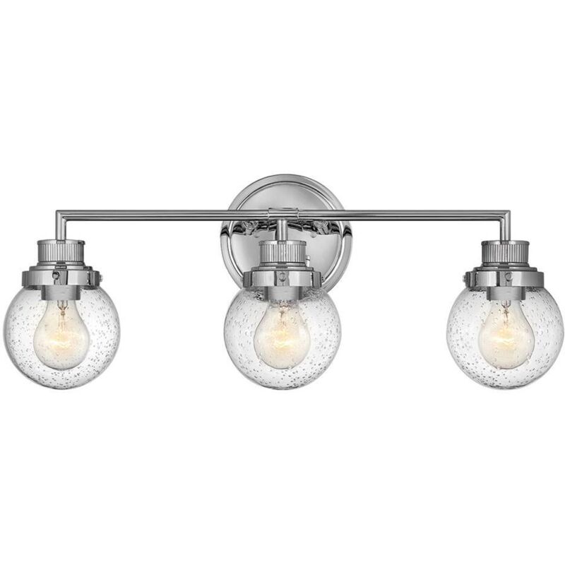 Hinkley Poppy Badezimmer-wandleuchte Chrom Poliert, Ip44 - Elstead