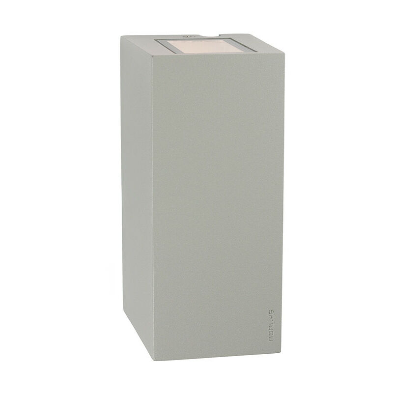 Lillehammer Integrated led Outdoor 2 Light Up, Down Wall Light Aluminium , IP54 - Elstead