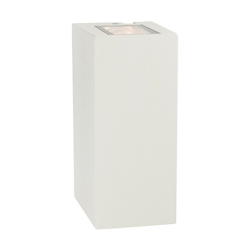 Lillehammer Integrated led Outdoor 2 Light Up, Down Wall Light White , IP54 - Elstead