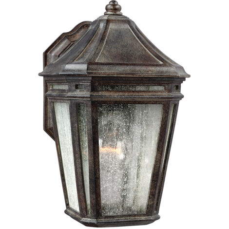 Elstead Londontowne - Lanterne murale extérieure à 1 ampoule marron clair IP44, E27