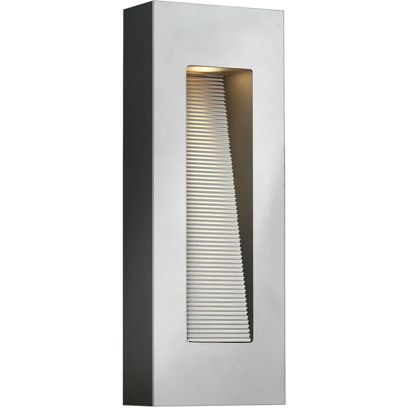 

Elstead Luna - Aplique de exterior LED 2 luces Titanio IP44