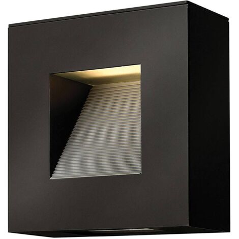 Elstead Luna - Applique da esterno a LED 2 luci Nero satinato IP44