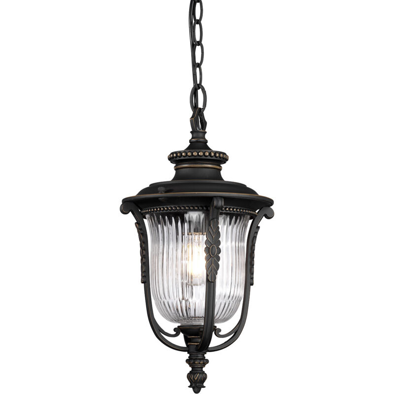 Luverne - Lanterna a catena da soffitto a 1 luce bronzo lucidato, E27 - Elstead