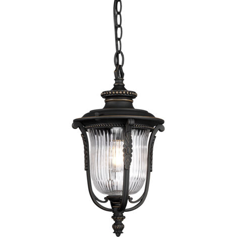 Elstead Luverne - Lanterna a catena da soffitto a 1 luce bronzo lucidato, E27