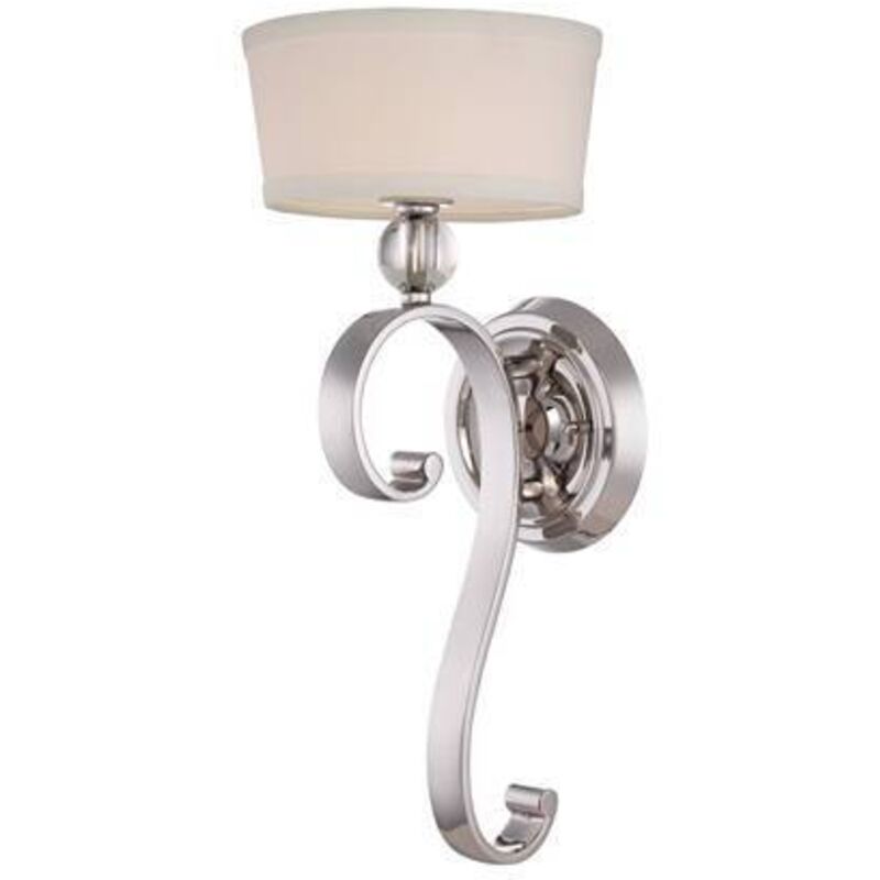 Madison Manor - Applique da interno a 1 luce Argento imperiale, G9 - Elstead