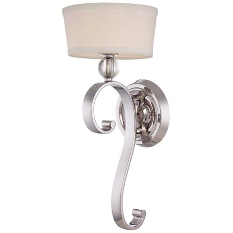 Elstead Madison Manor - Applique da interno a 1 luce Argento imperiale, G9