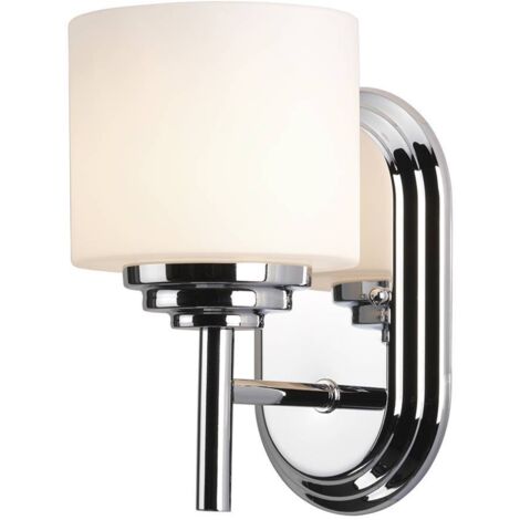 Elstead Malibu - 1 Licht Badezimmer Wandleuchte Chrom poliert IP44, G9