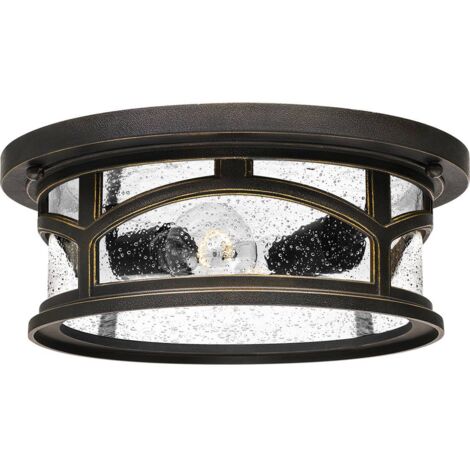 Elstead Marblehead - 2 Light Flush Mount - Finitura bronzo palladiano, E27
