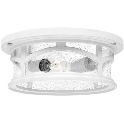 Elstead Marblehead da esterno 2 luci da incasso, bianco, IP44, E27
