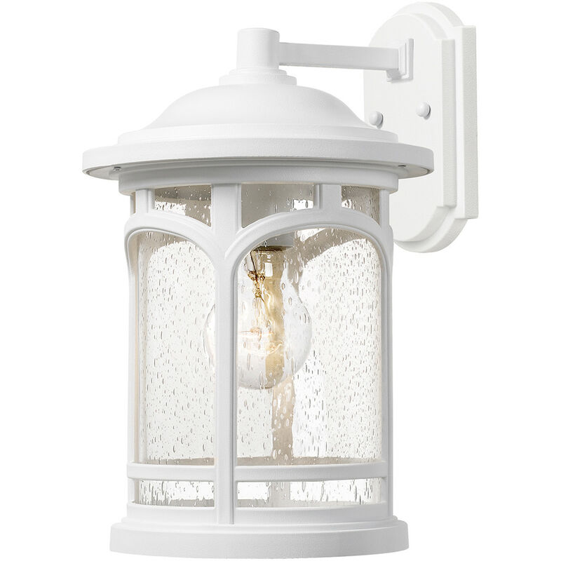 

Elstead Marblehead Outdoor Linterna de pared pequeña 1 luz, blanca, IP44, E27