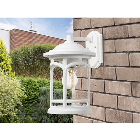Elstead Marblehead Outdoor Small 1 Lichtwandlaterne, Weiß, IP44, E27
