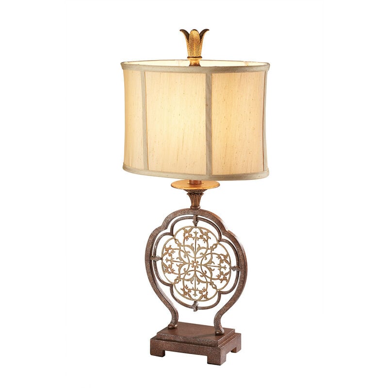 Elstead Marcella - Lampada da tavolo a 1 luce Bronzo britannico, E27