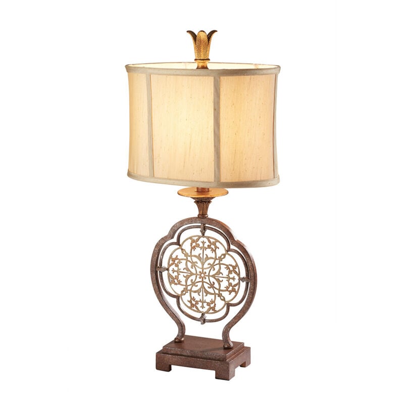 Marcella - Lampada da tavolo a 1 luce Bronzo britannico, E27 - Elstead