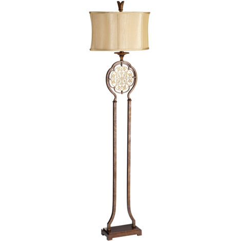 Elstead Marcella - Lampada da terra a 1 luce Bronzo britannico, E27