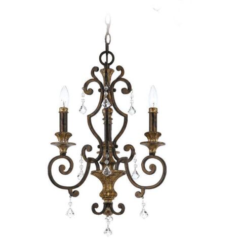 Elstead Marquette - Kronleuchter 3 Light Antique Bronze Finish, E14