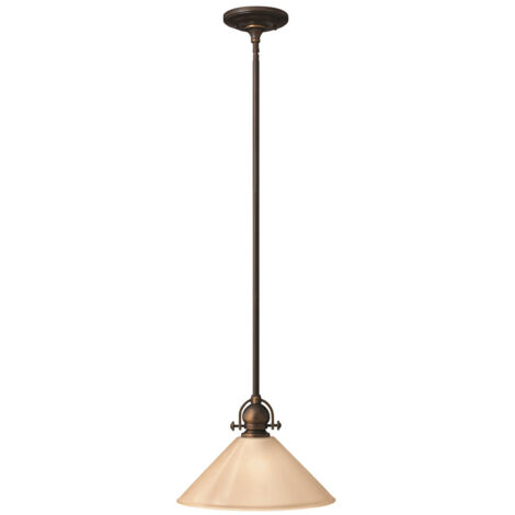 Elstead Mayflower - 1 Light Dome Decke Mini Anhänger Olde Bronze, E27