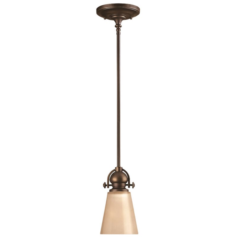Mayflower - Mini Sospensione Cupola 1 Luce Bronzo Antico, E27 - Elstead