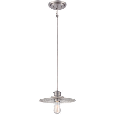 Elstead - Mini ciondolo a cupola a 1 luce nichel antico, E27