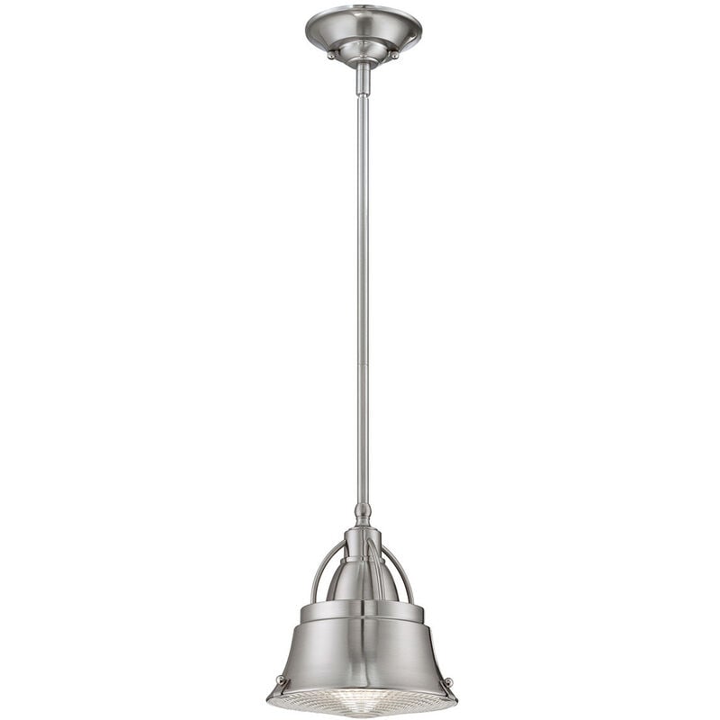 

Mini colgante de techo tipo domo con 1 luz, níquel cepillado, E27 - Elstead