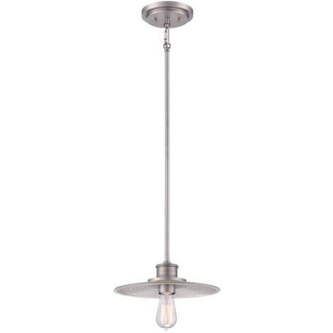 Elstead - Mini suspension plafonnier à 1 ampoule, nickel antique, E27