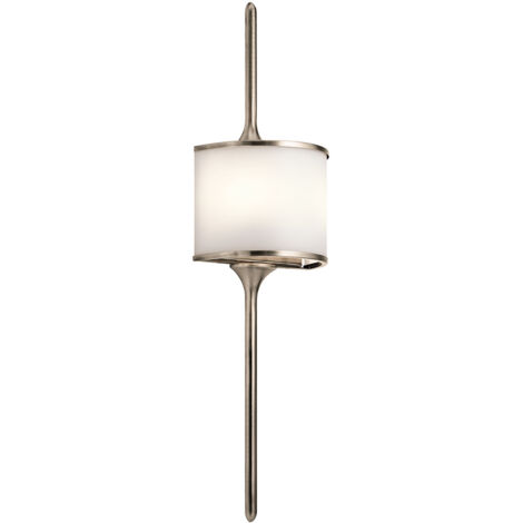 Elstead Mona - 2 Licht Badezimmer Wandleuchte Zinn IP44, G9