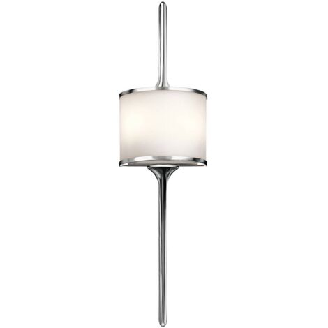 Elstead Mona - Applique murale d'intérieur à 2 ampoules, chrome poli, G9