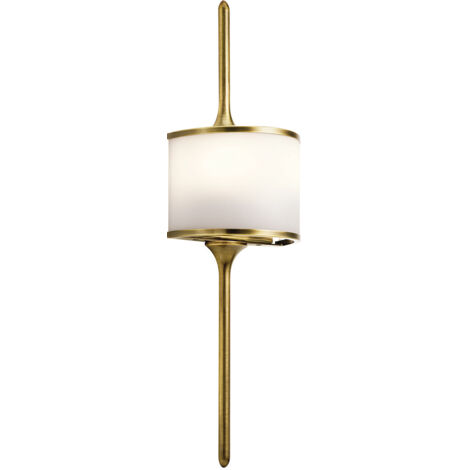 Elstead Mona - Applique per bagno a 2 luci in ottone IP44, G9