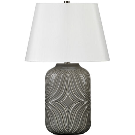 Elstead Muse Grey - 1 Leuchttischlampe Grau, E27