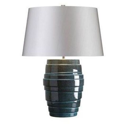 Elstead Neptune - Lampe de table à 1 lumière émail bleu, E27