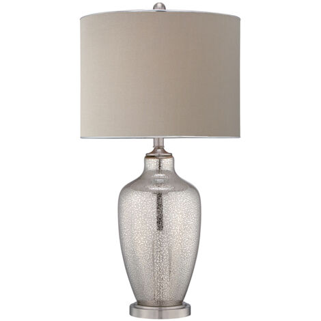 Elstead Nicolls - Lampada da tavolo 1 luce Mercury Glass, E27