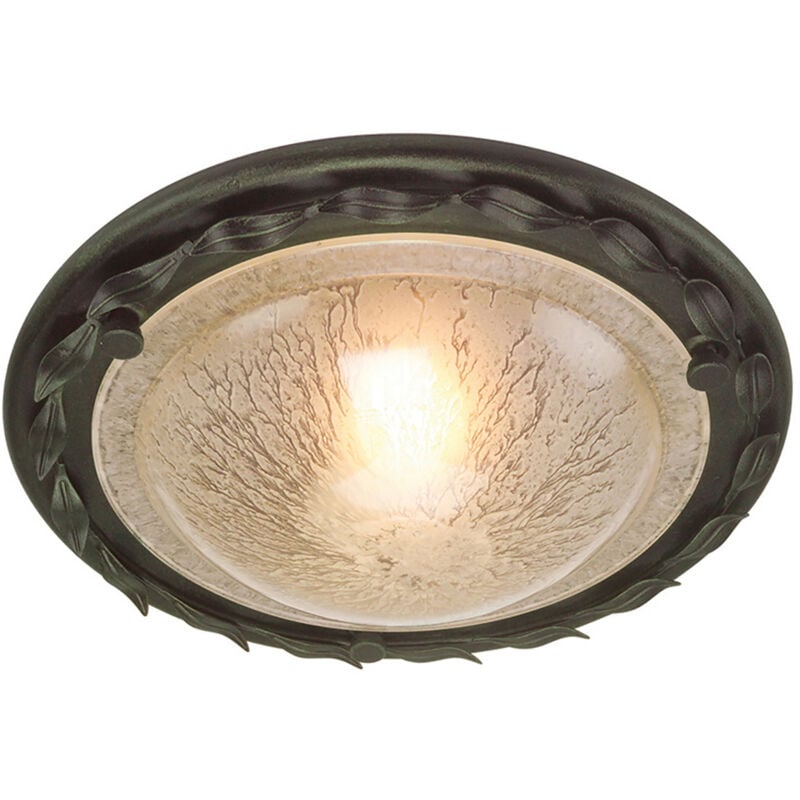 Plafoniera Classica In Olivia Metallo Oro 1 Luce E27