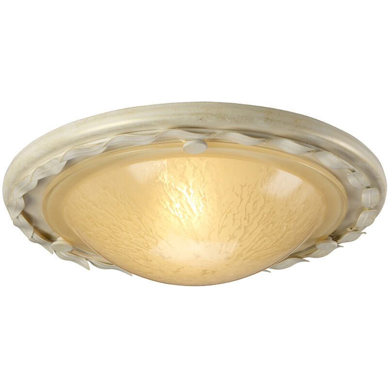 Plafoniera Classica Olivia Metallo Oro 1 Luce E27