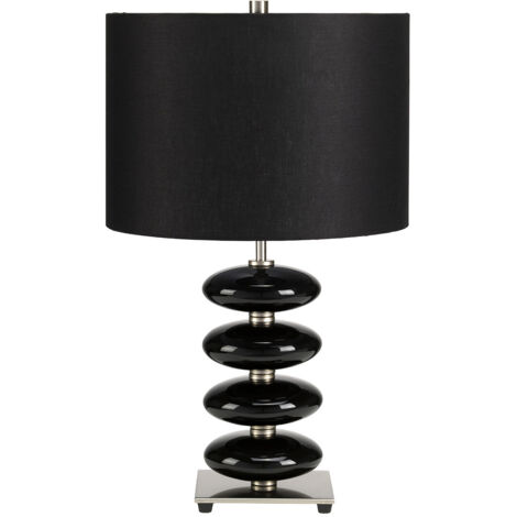 Elstead Onyx - 1 Leuchttischlampe Schwarz, E27