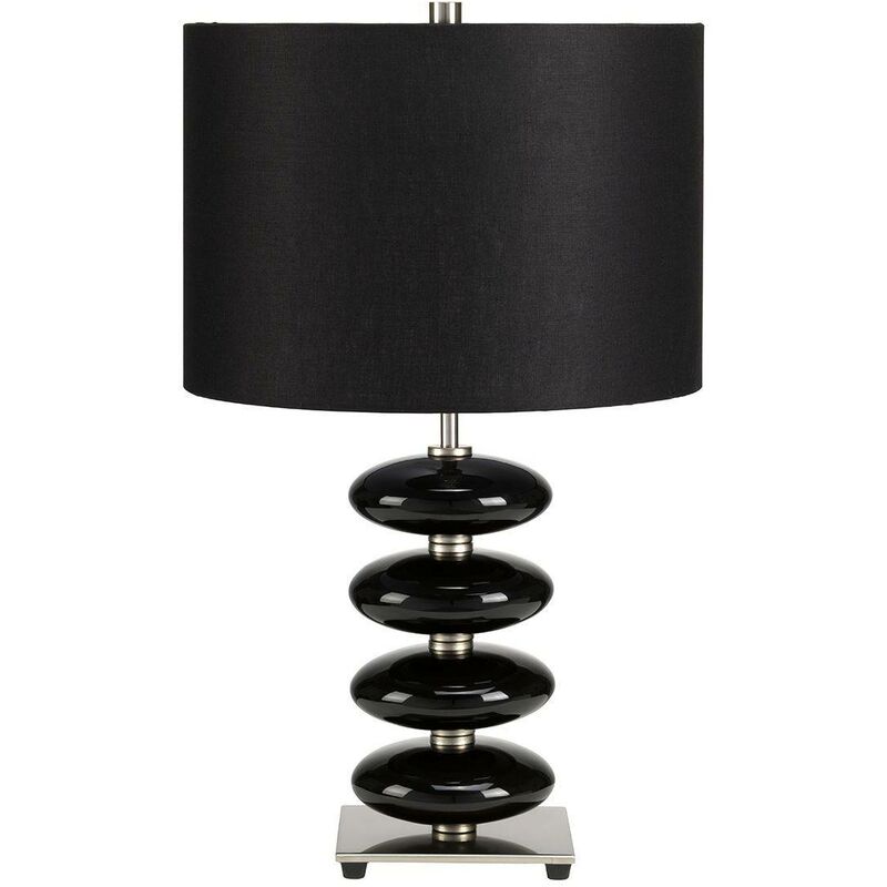 Elstead Lighting - Elstead Onyx - 1 Light Table Lamp Black, E27